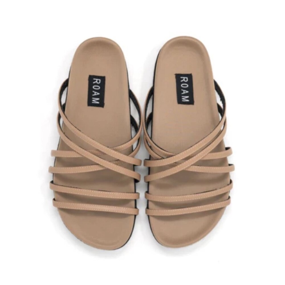 ROAM Tan Strappy Sandals